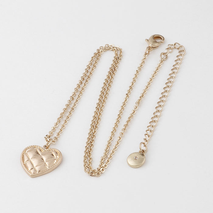 Quilted Heart Necklace