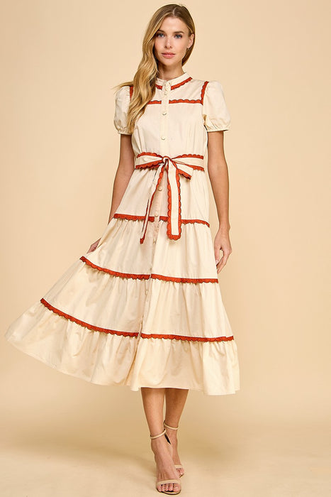 The Rachel Button Down Midi Dress