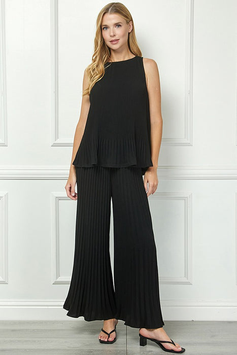The Haley Pleated Flowy Pants