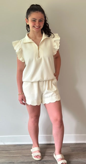 Super Soft Ruffle Sleeve Top