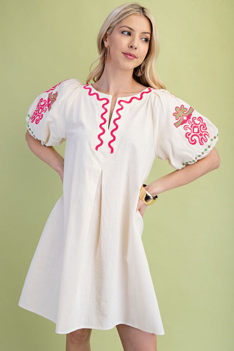 The Allie Embroidered Dress
