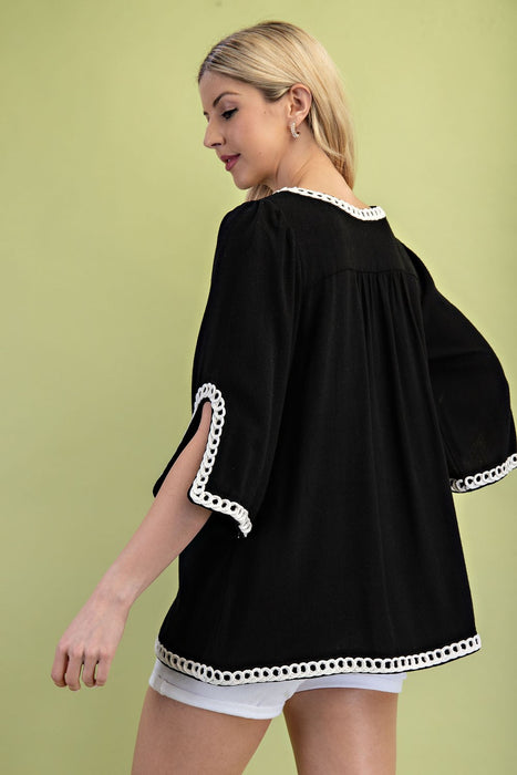 Tunic with Embroidered Details