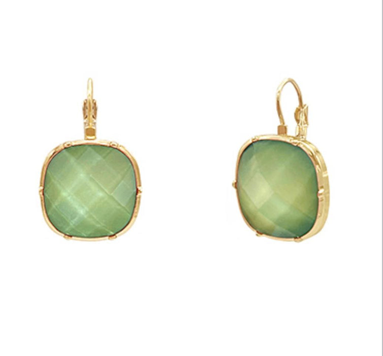 Green Drop Earring