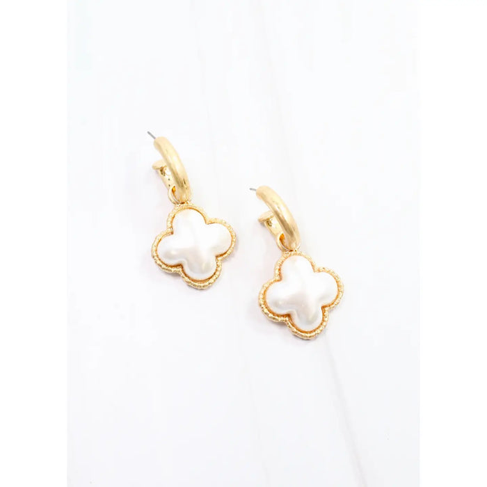 Puffed Clover Earrings