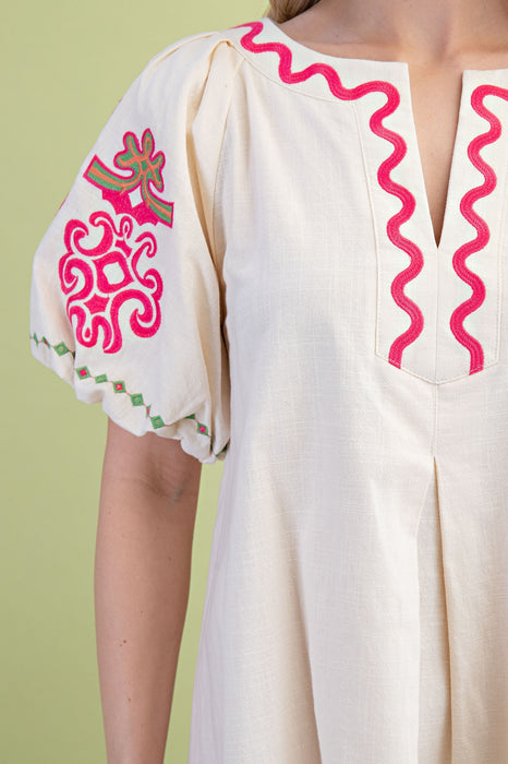 The Allie Embroidered Dress