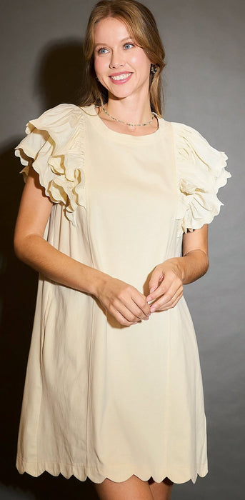 The Kylie Ruffle Sleeve Dress