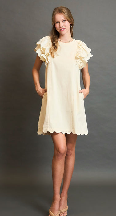 The Kylie Ruffle Sleeve Dress